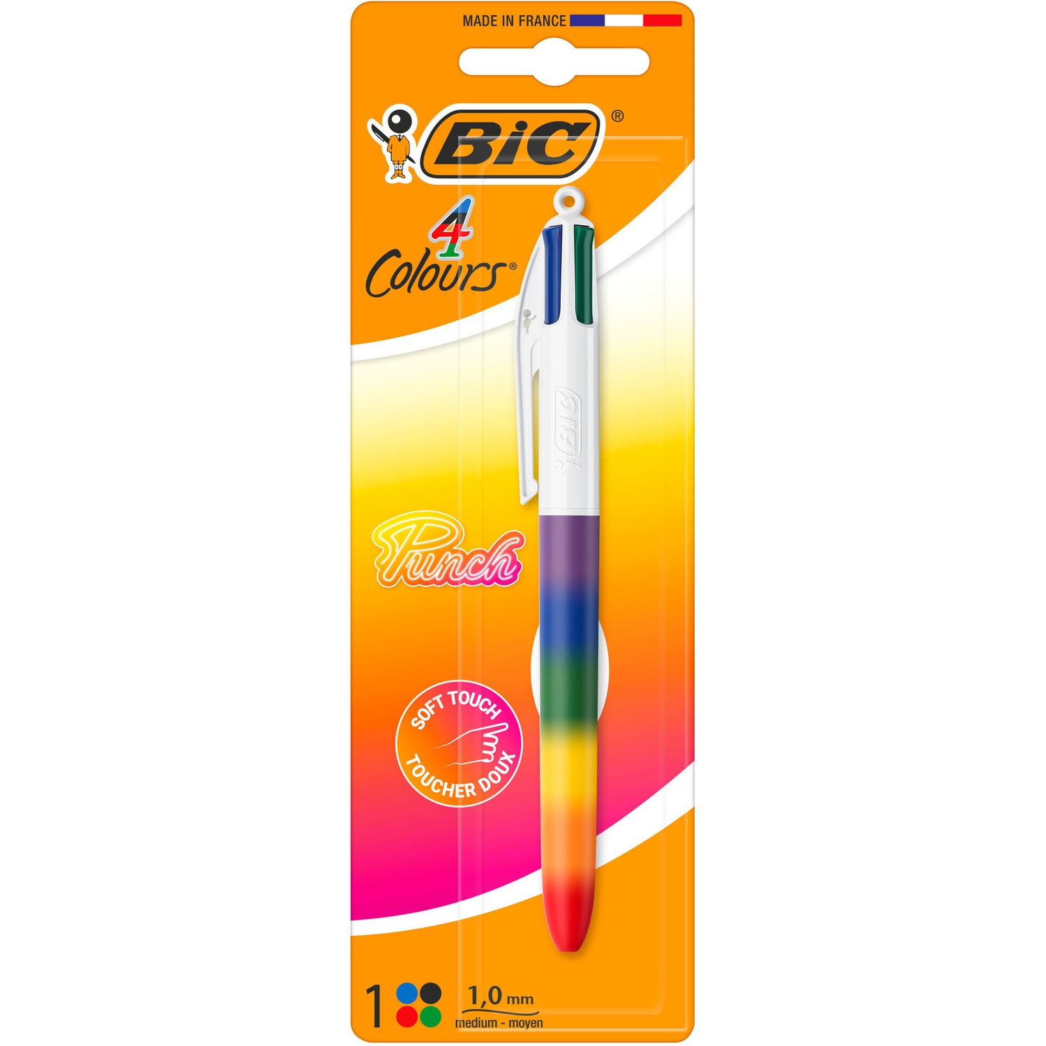 Esferográfica 4 Cores Soft Punch Bic