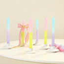 Vela Dip Dye Amarelo/ Rosa