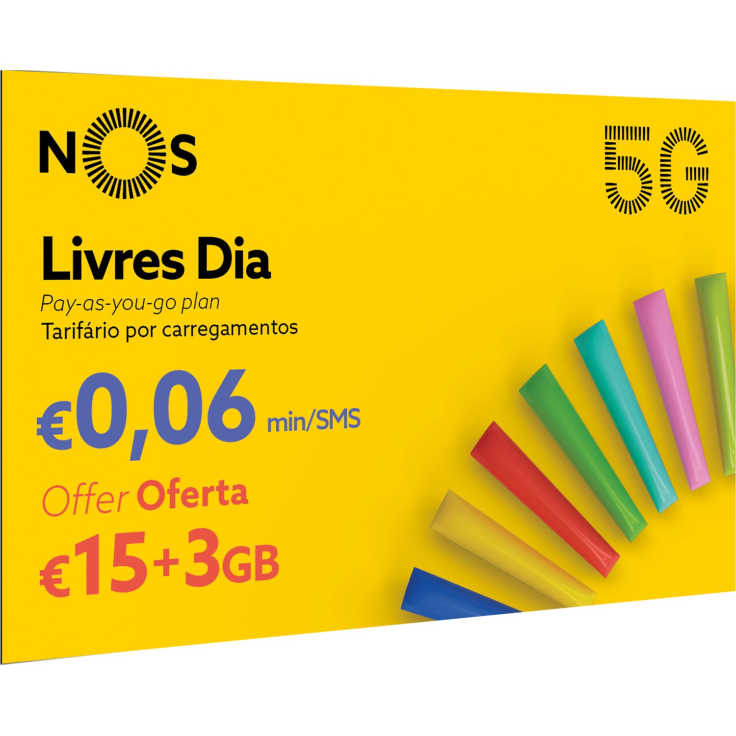 Cartão Pré Pago - Online NOS Livres Dia