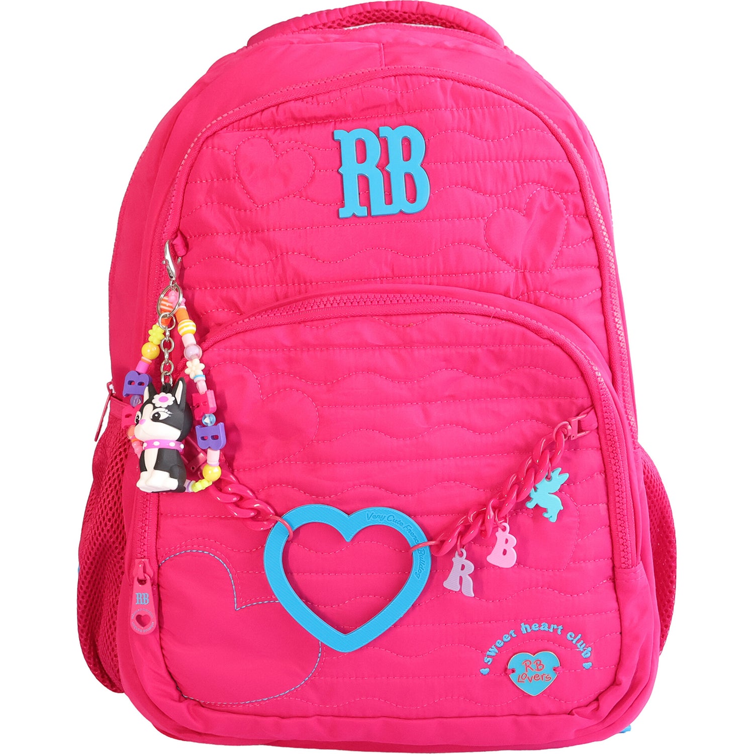 Mochila Corações Rosa Rebecca Bonbon