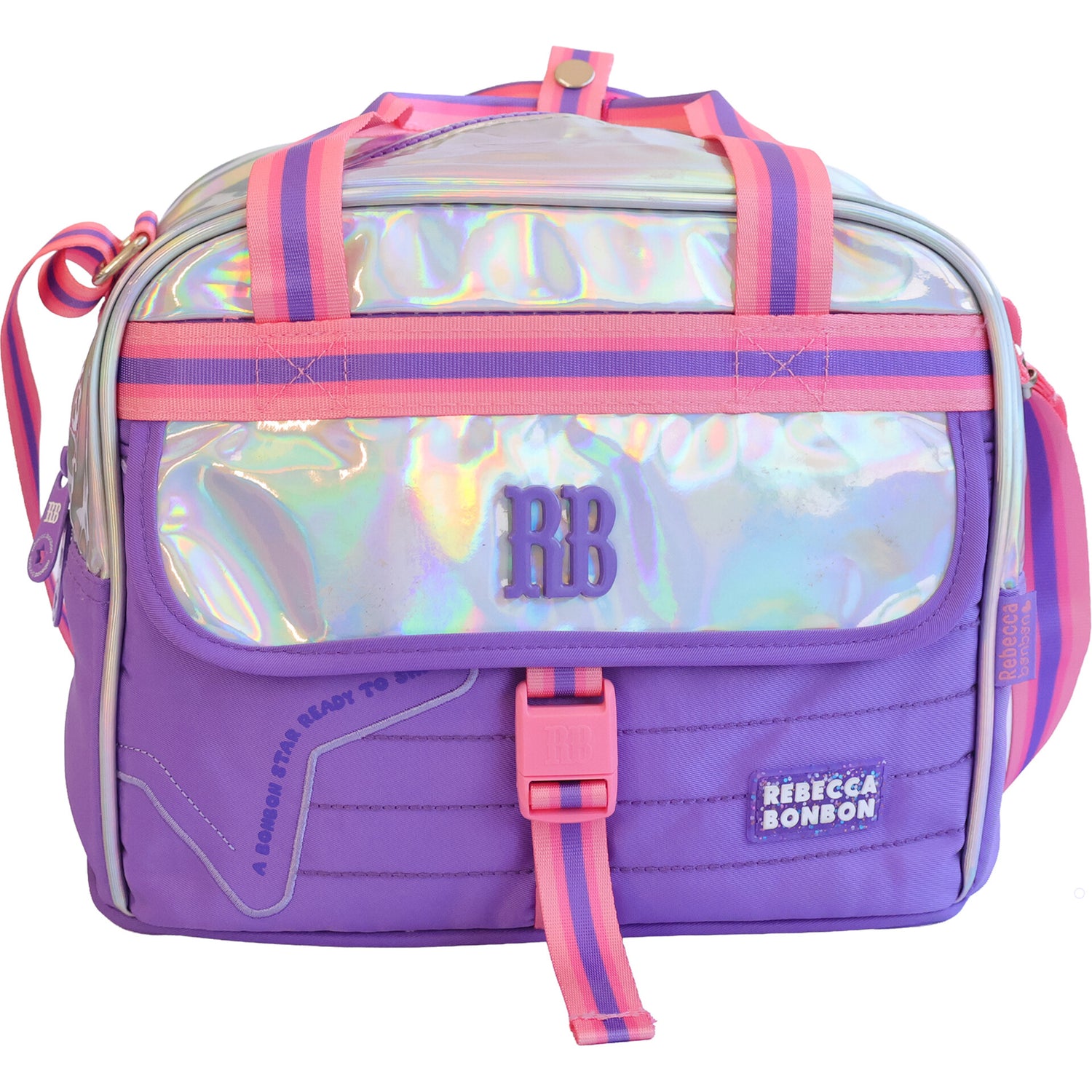 Saco Lanche Holo Lilás Rebecca Bonbon