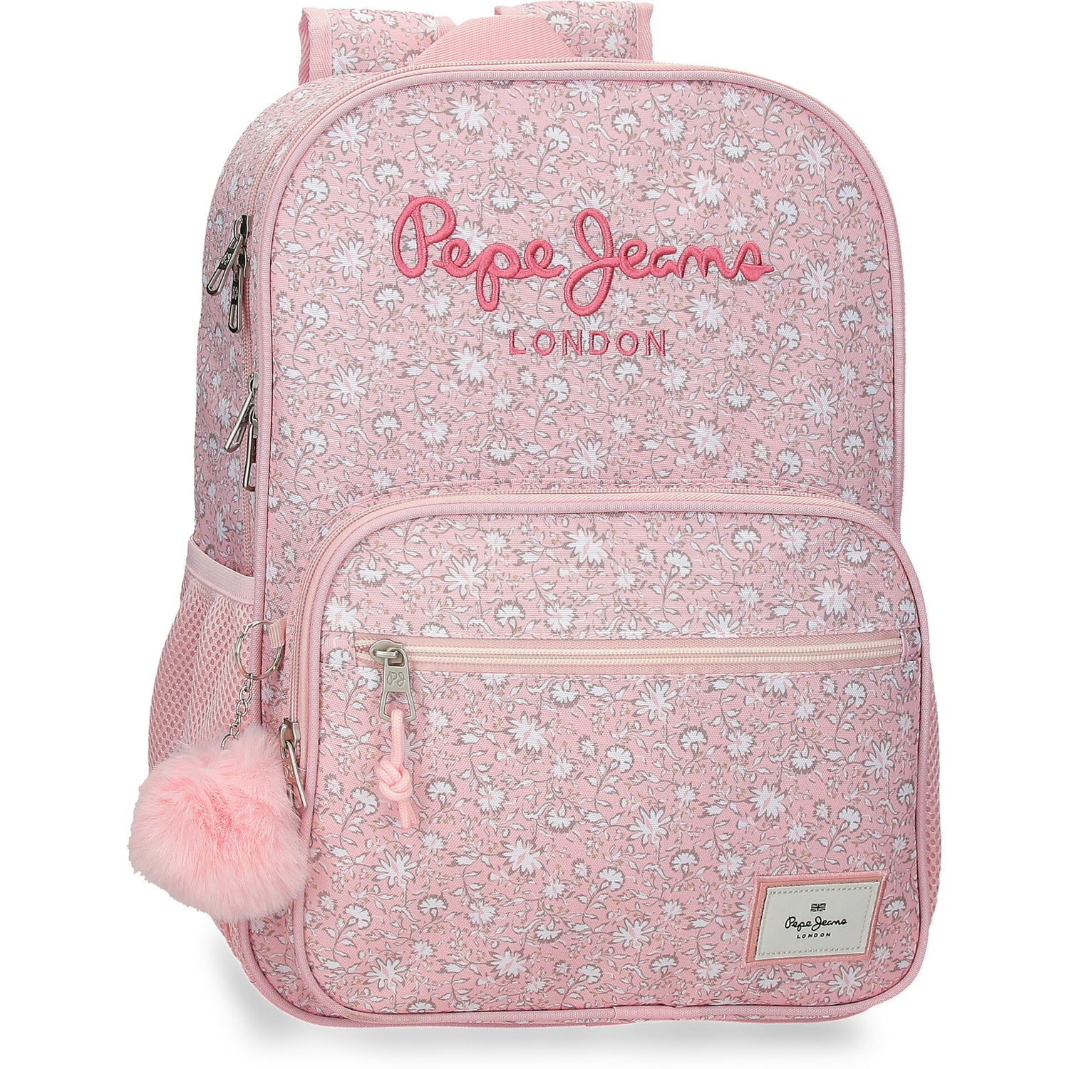 Mochila Dupla 40 Centímetros Mia Rosa Claro Pepe Jeans