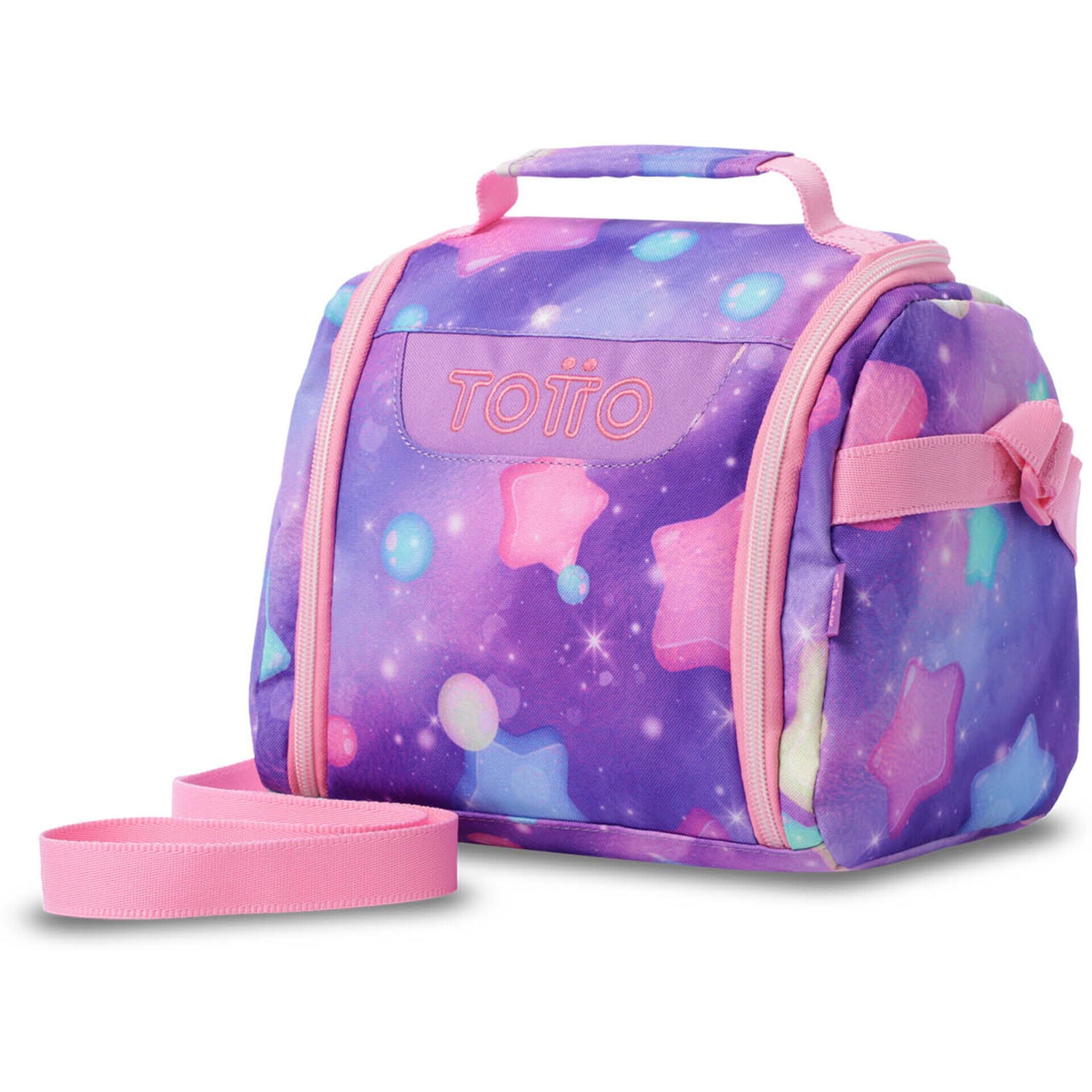 Saco Lanche Estrelas Glitter Totto