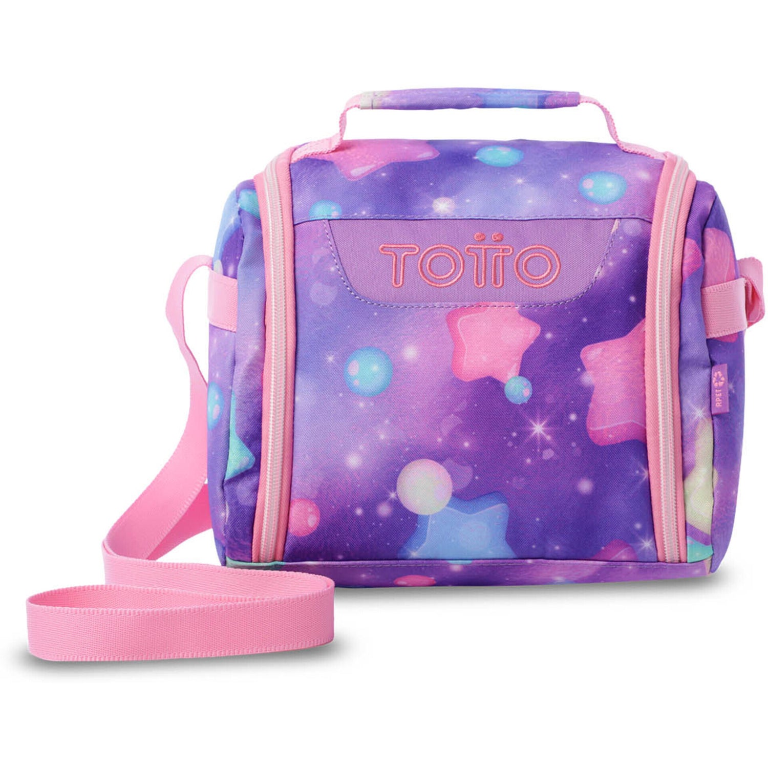 Saco Lanche Estrelas Glitter Totto