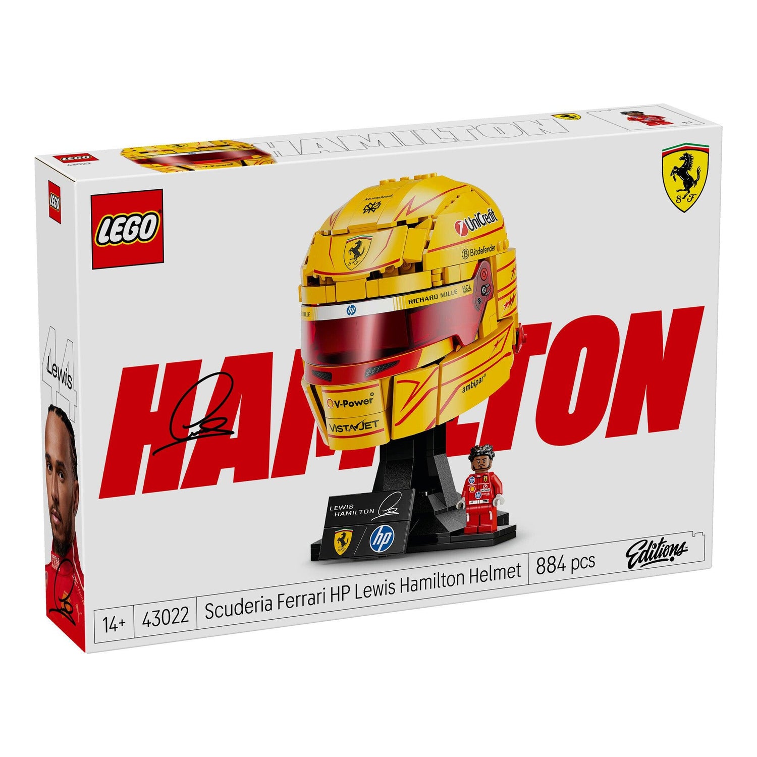 Lego - Capacete Do Lewis Hamilton - Ferrari