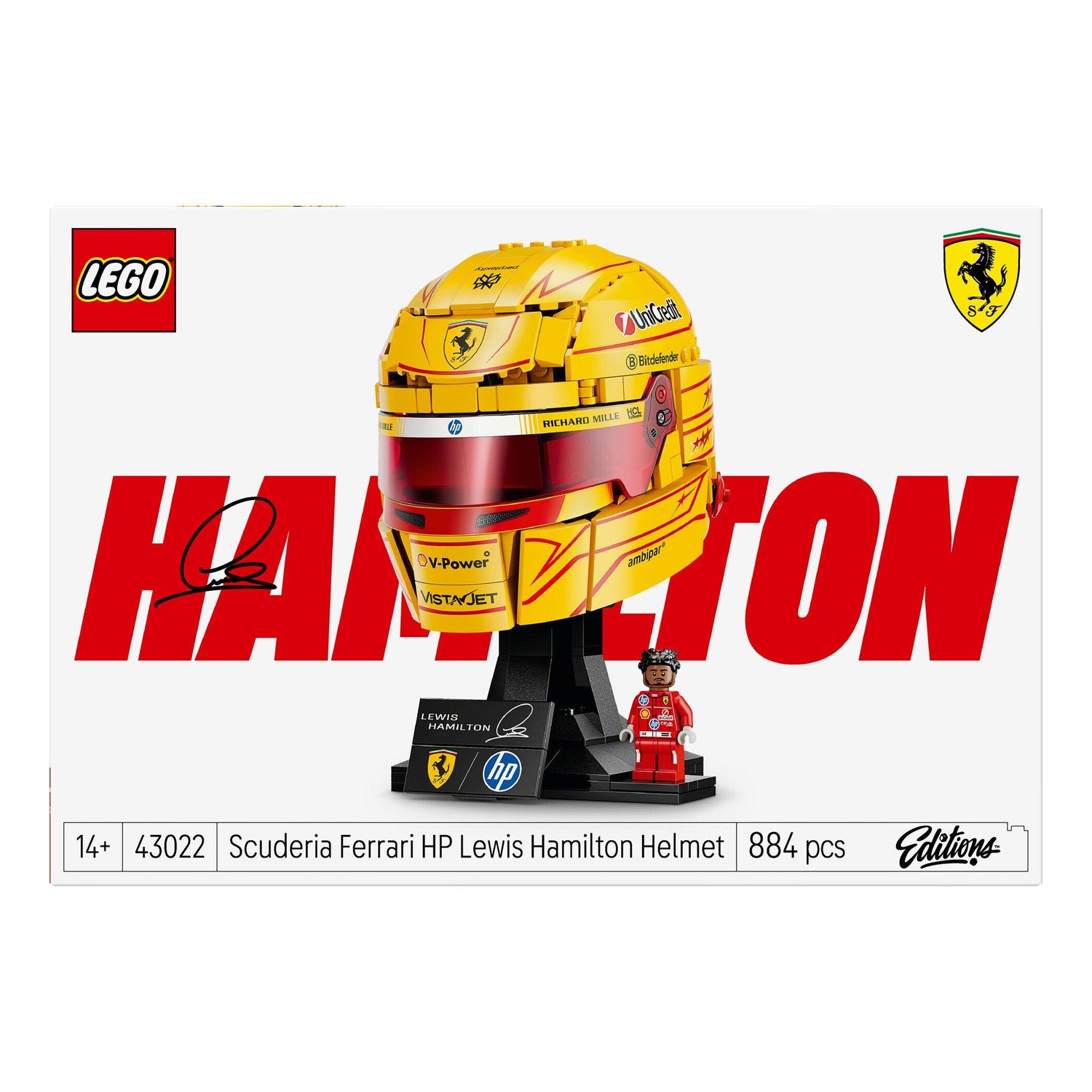 Lego - Capacete Do Lewis Hamilton - Ferrari