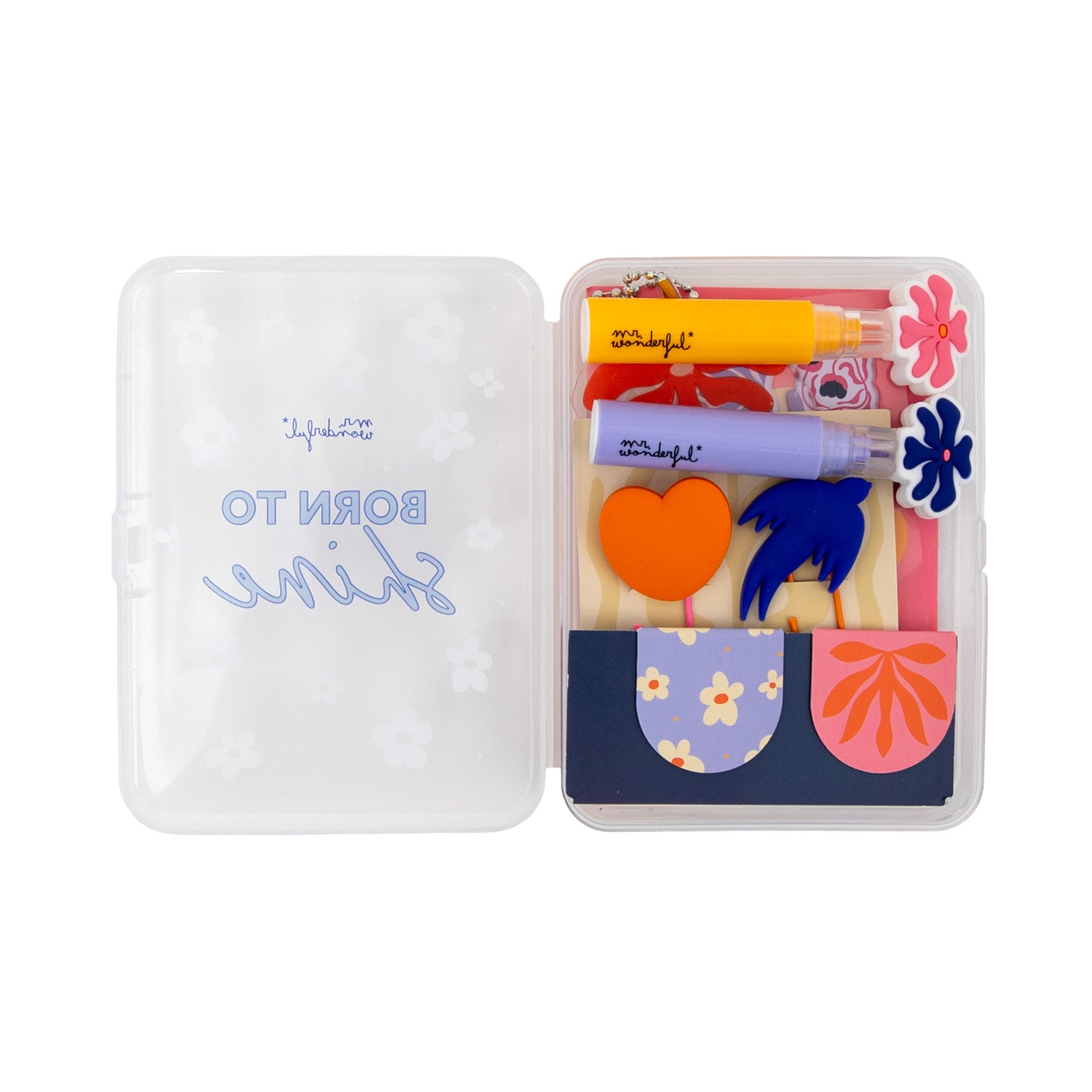 Conjunto Decoração Agenda - Born To Shine
