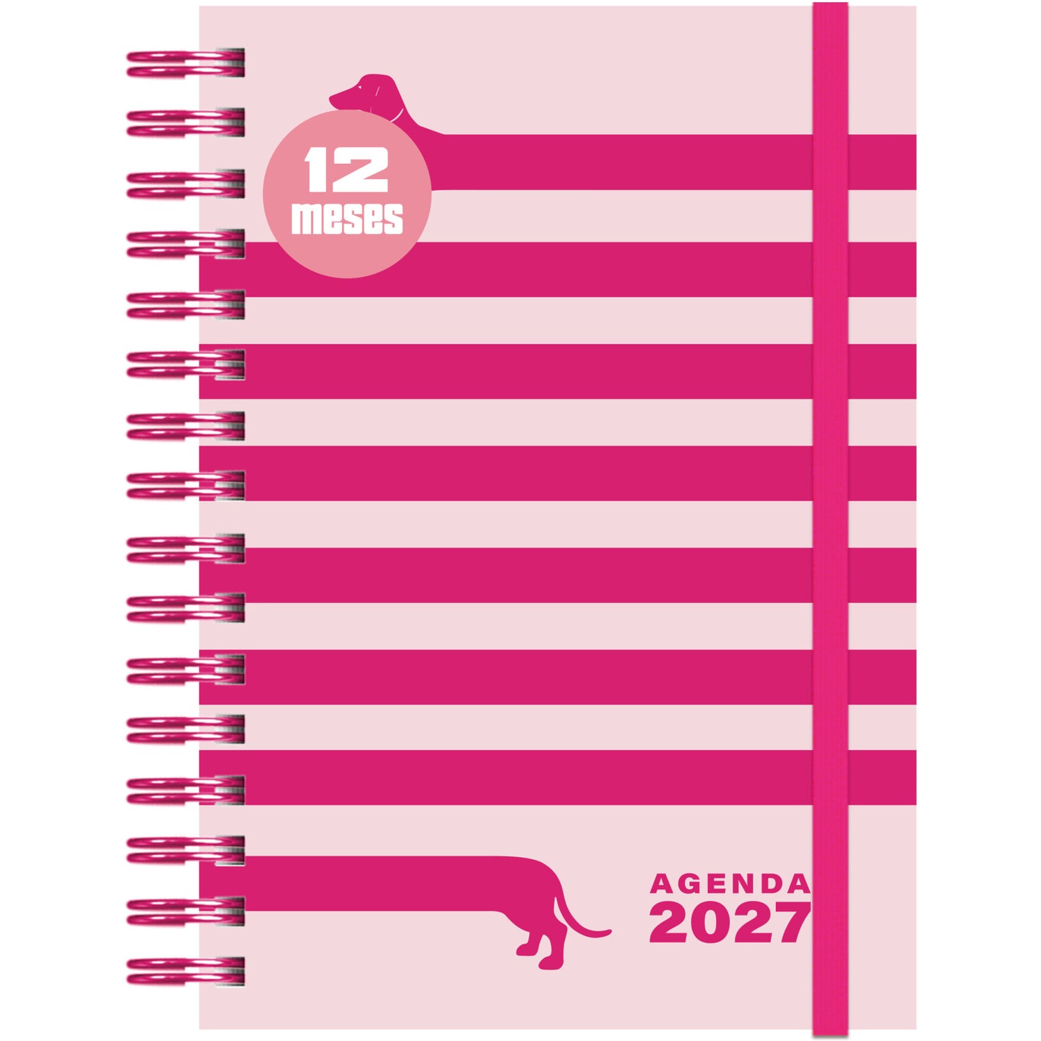 Agenda Formato A5 2027 Espiral 12 M Sem Dogs Note!