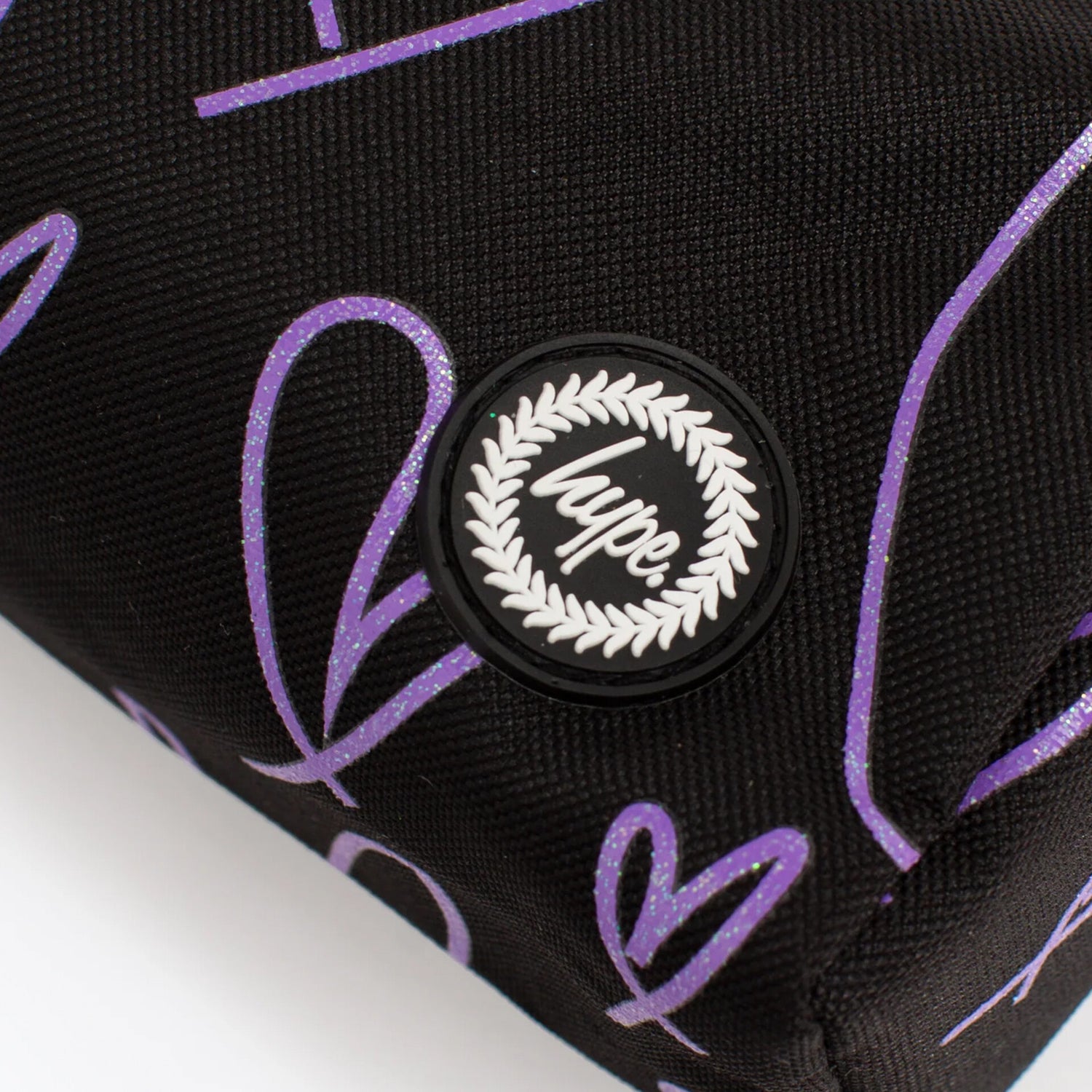 Estojo Glitter Heart Pt/ Purple Hype