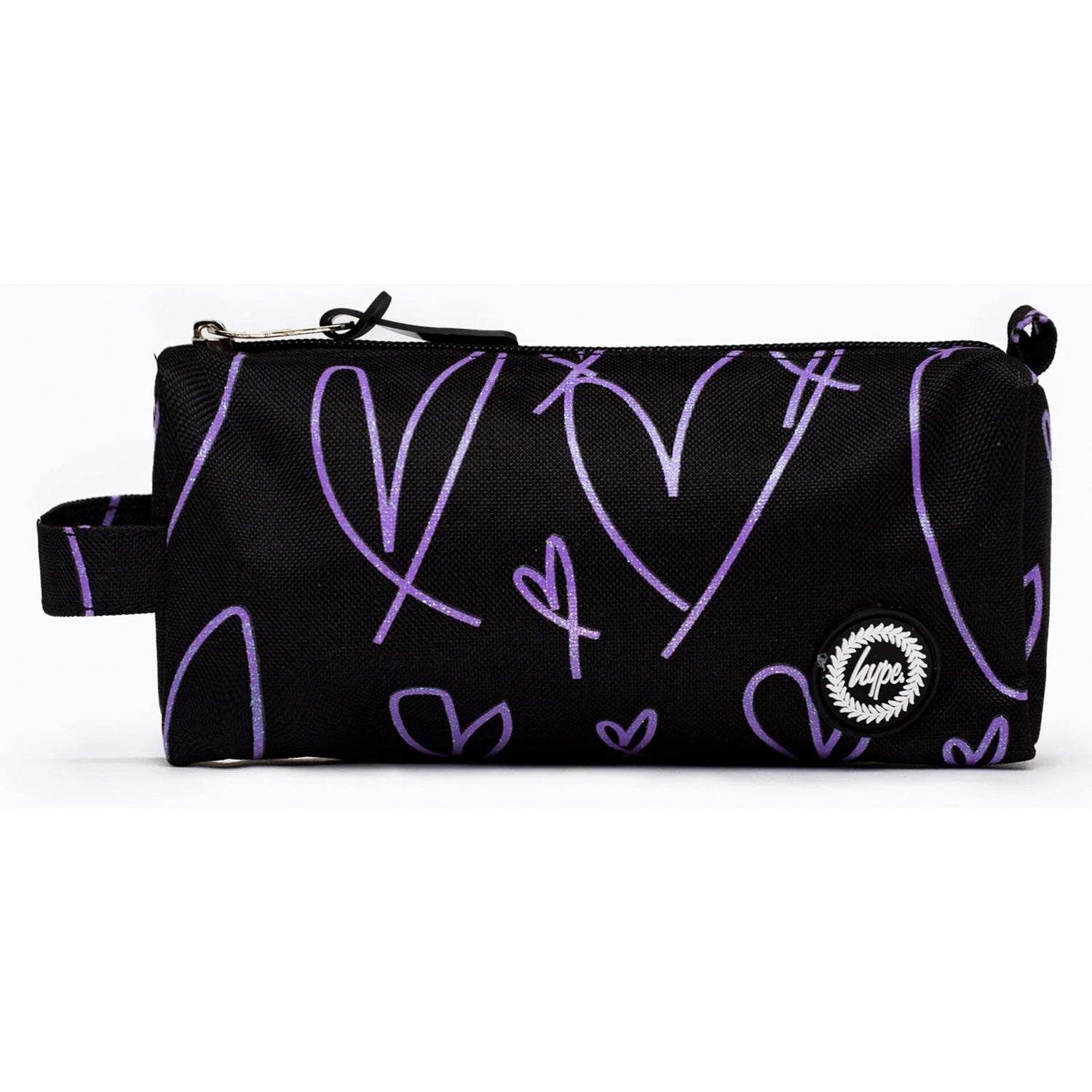 Estojo Glitter Heart Pt/ Purple Hype