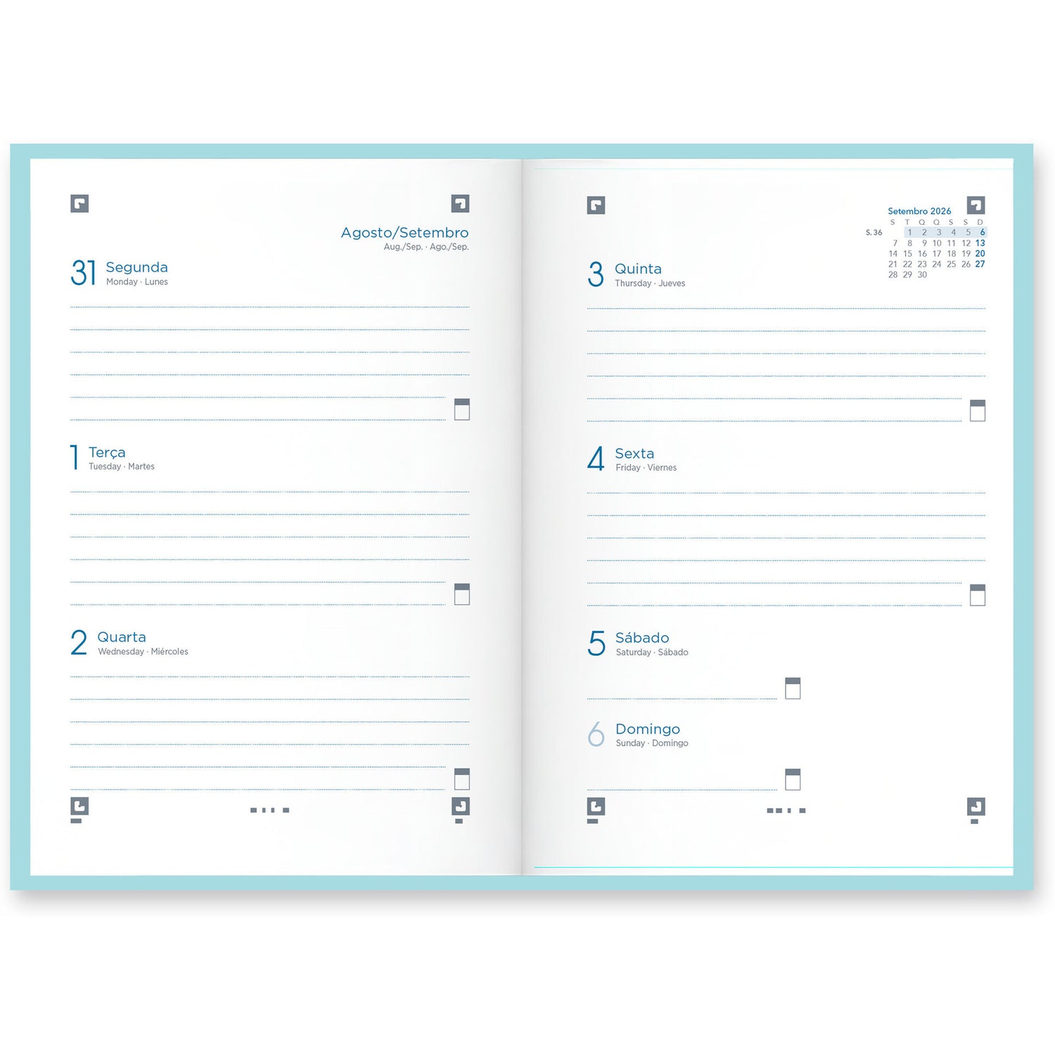 Agenda Escolar A6 Sem 26/ 27 Sortido Oxf&You