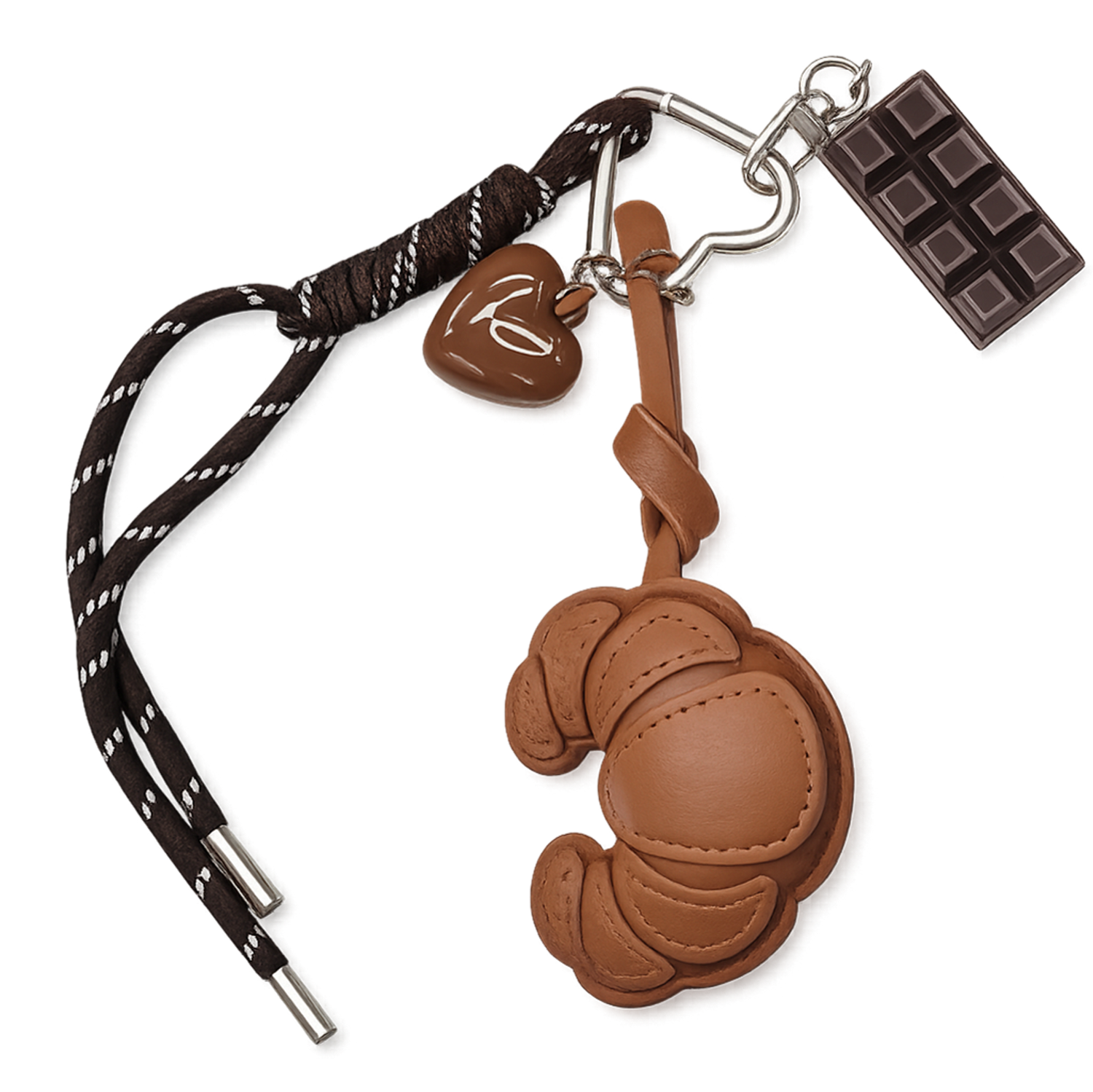 Charm/ Porta-Chaves-Croissant Com Choco
