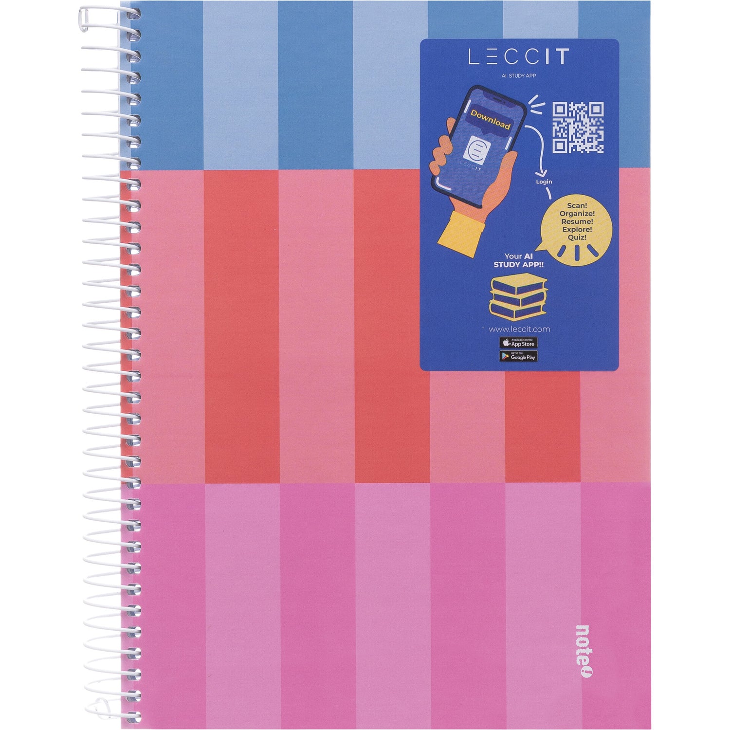 Caderno Espiral Formato A5 Cdura P 80 F 90 G Dynami Leccit
