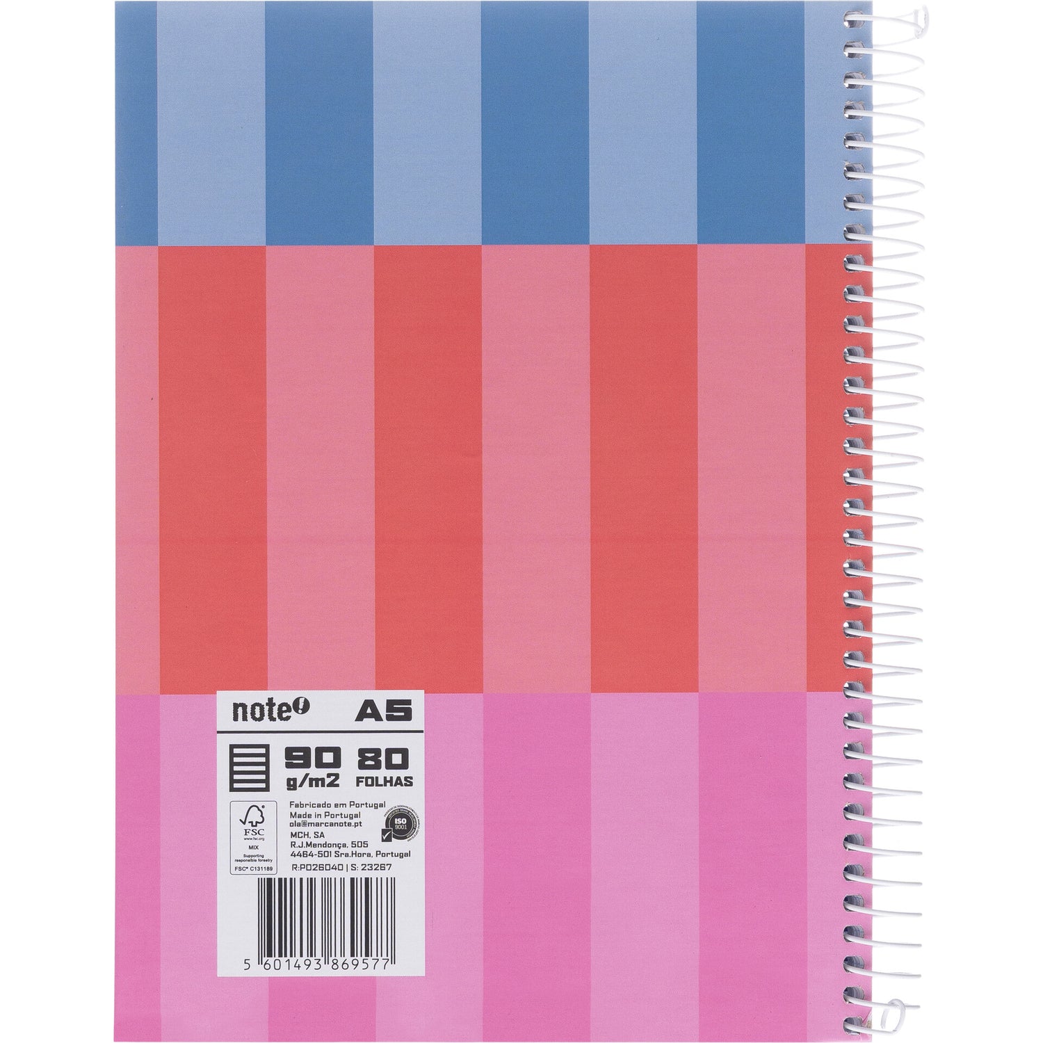 Caderno Espiral Formato A5 Cdura P 80 F 90 G Dynami Leccit