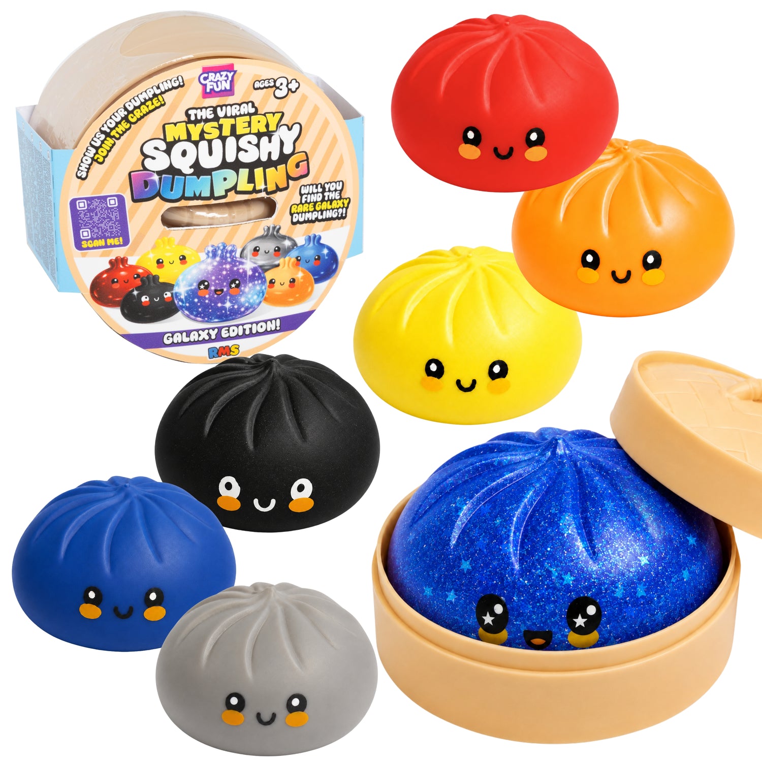Mystery Squishy Dumpling - Galaxy Edition