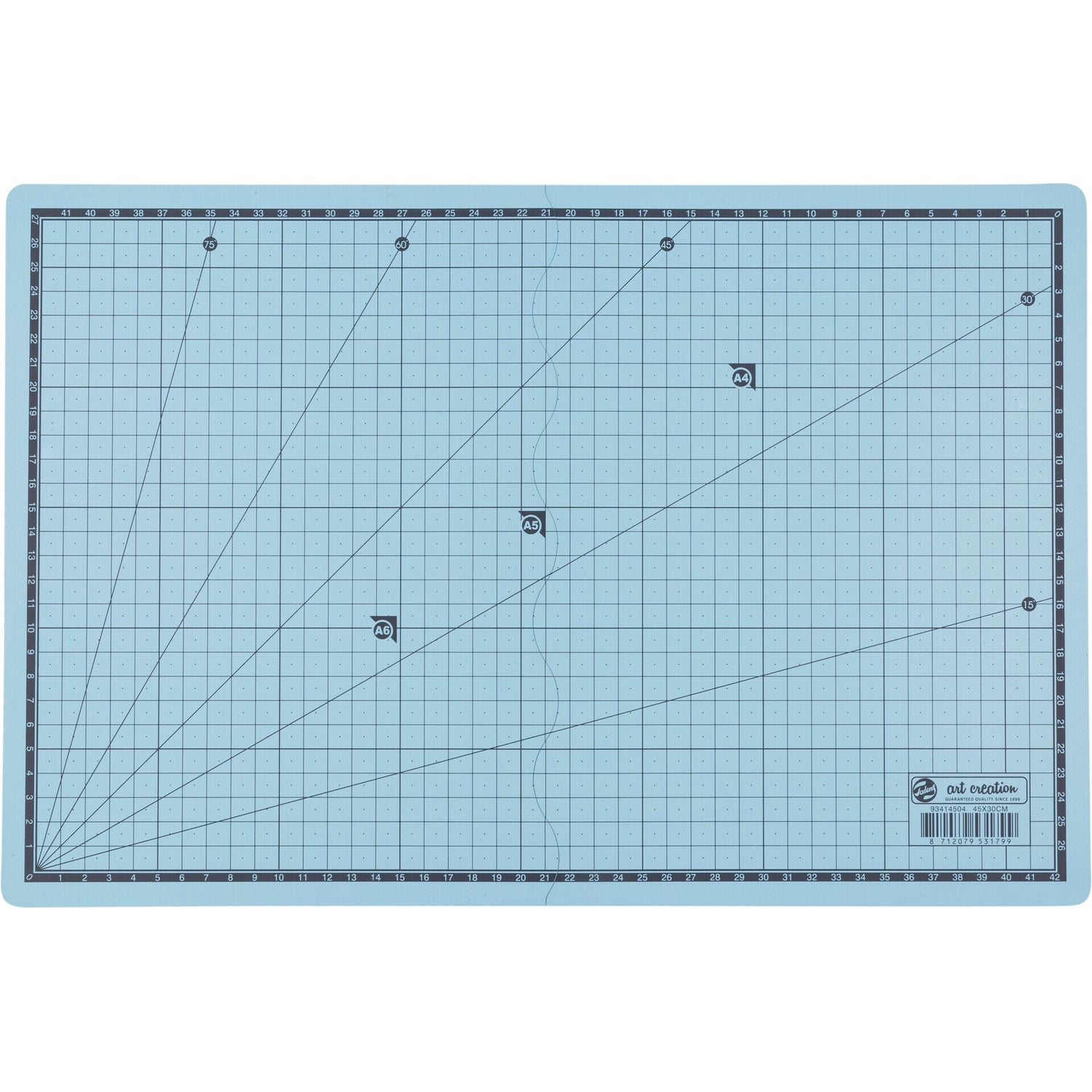 Tábua Corte Dobrável 45 X30 Centímetros Azul Talens