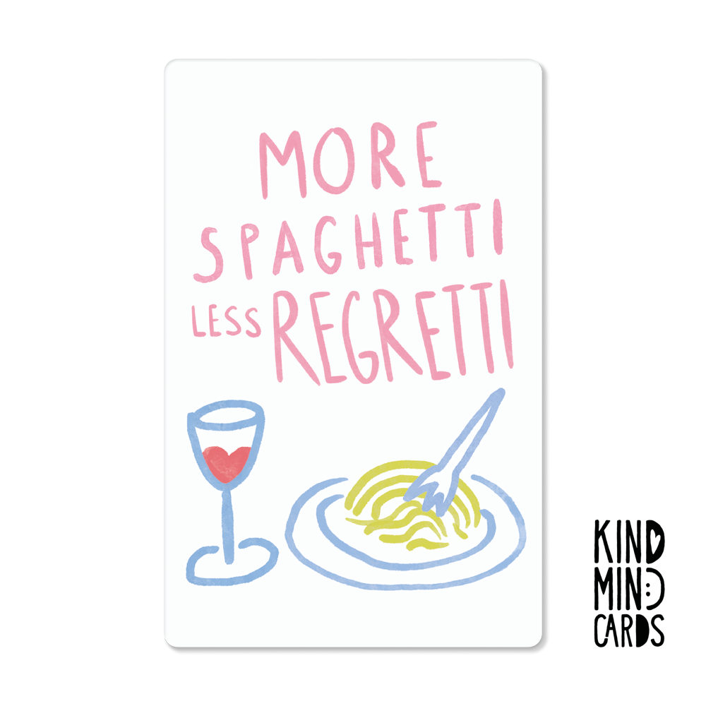 Postal - More Spaghetti Less Regretti