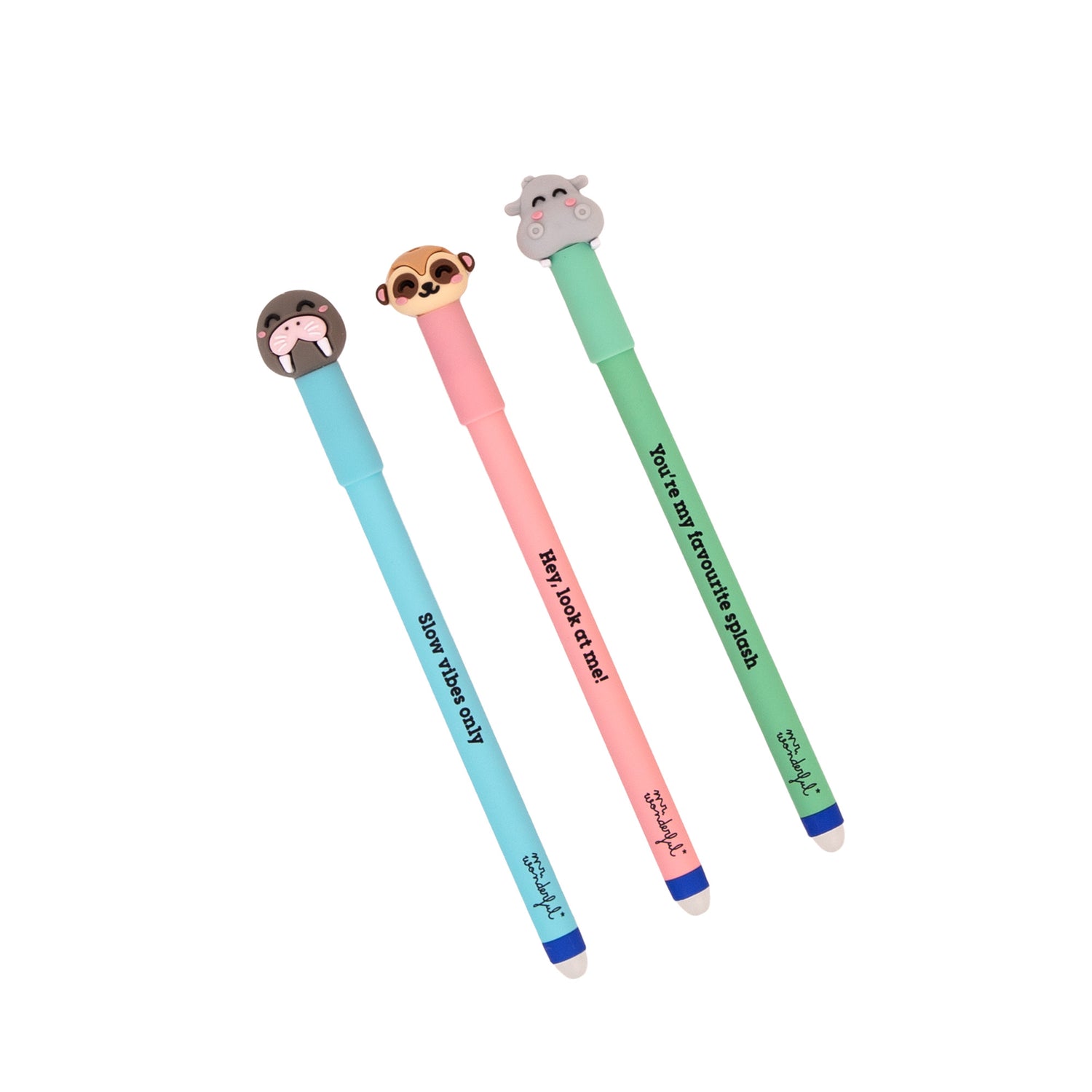 Conjunto 3 Caneta Apagar Bo-Bo - Mor+Suri+Hipo