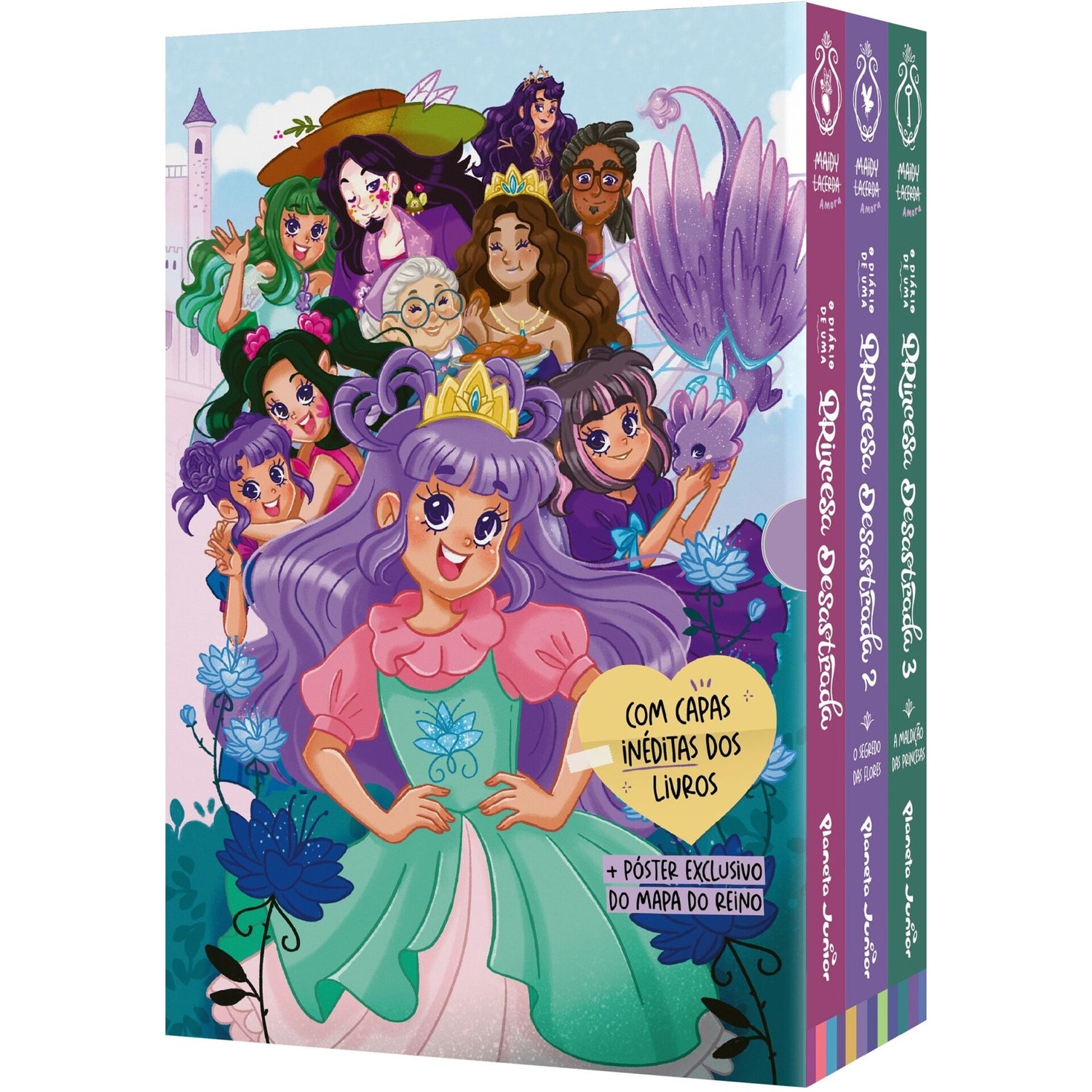 Princesa Desastrada-Box Vol 1, 2, 3 + Póster de Maidy Lacerda