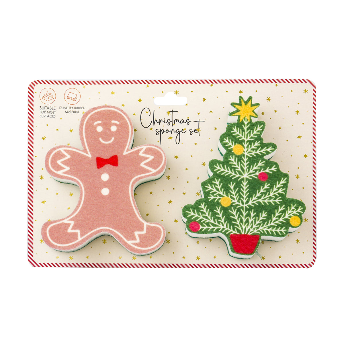 Conjunto 2 Esponjas Cozinha - Natal