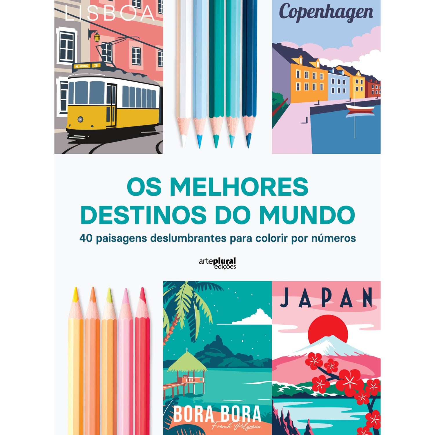 Os Melhores Destinos Do Mundo Para Colorir de Sophie Guet