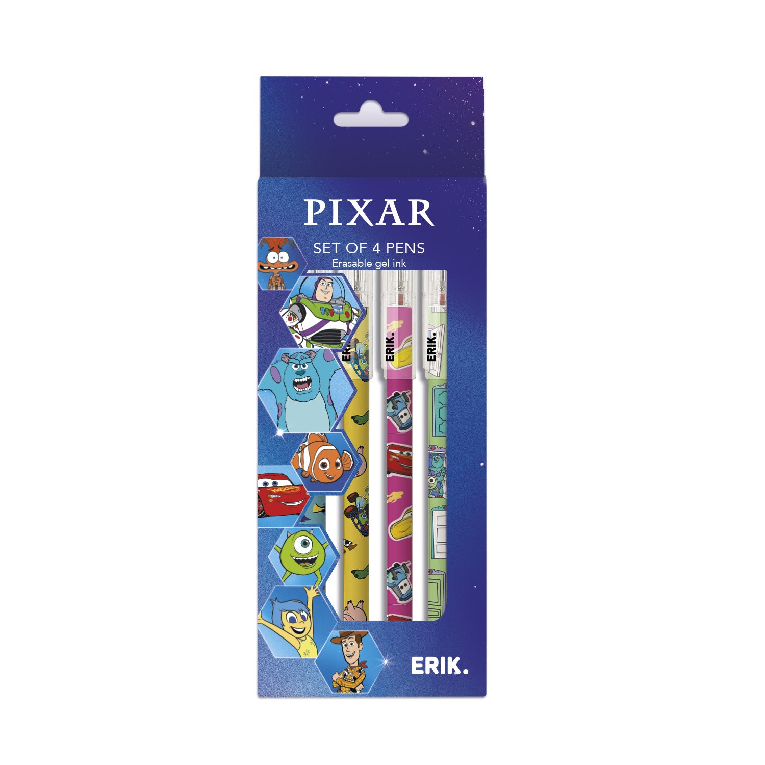 Conjunto Canetas Apagar - Disney Pixar
