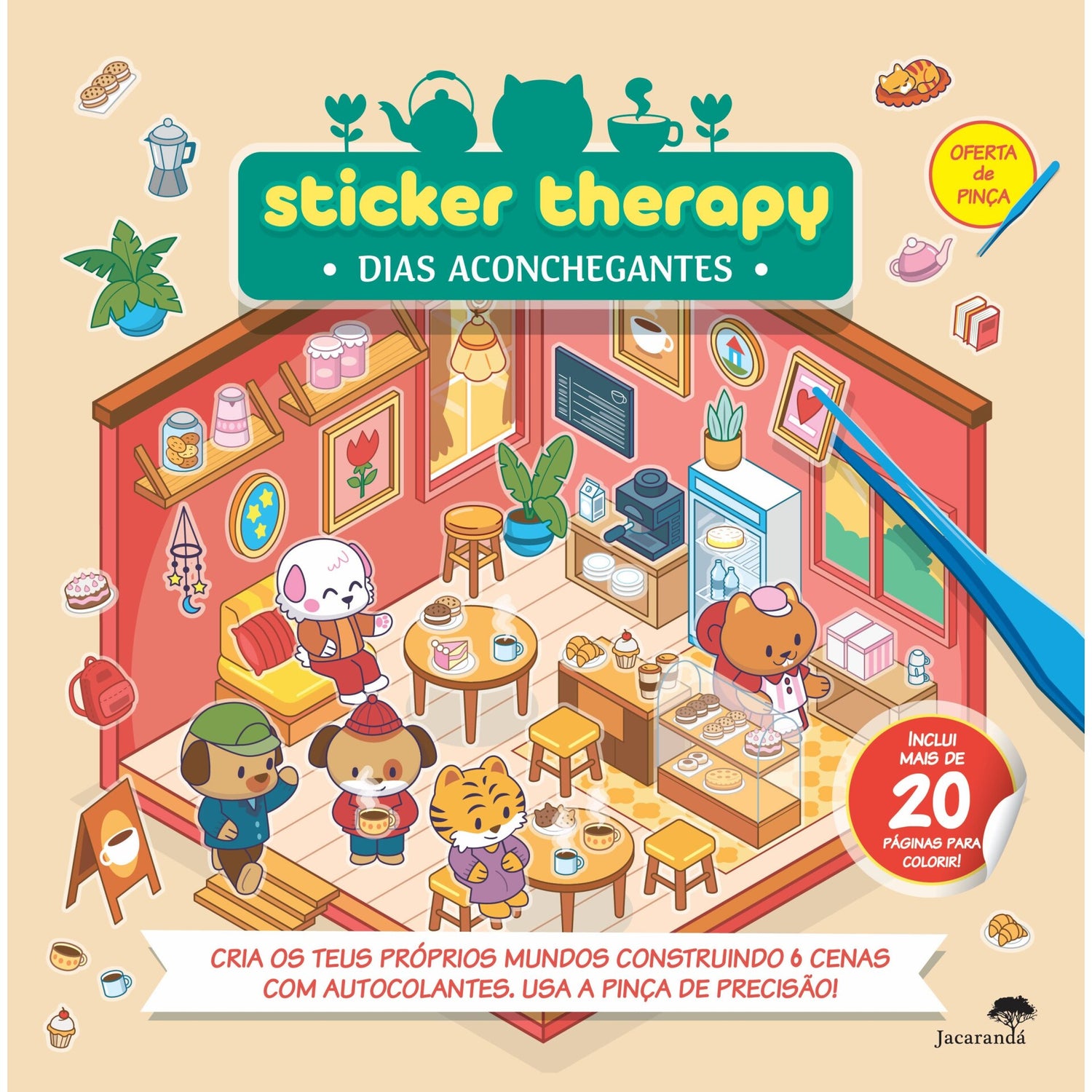 Dias Aconchegantes - Sticker Therapy de Livro