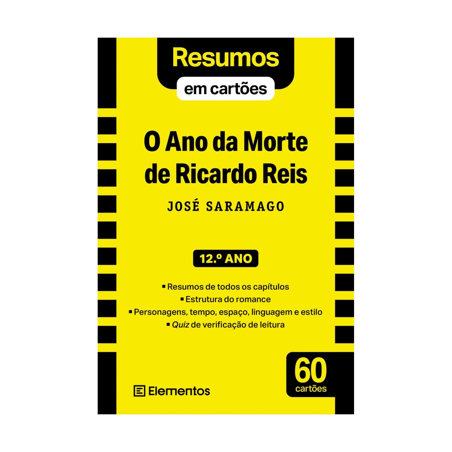 Resumos Em Cartões - Livro O Ano Da Morte De Ricardo Reis - José Saramago - 12.º Ano de Elementos