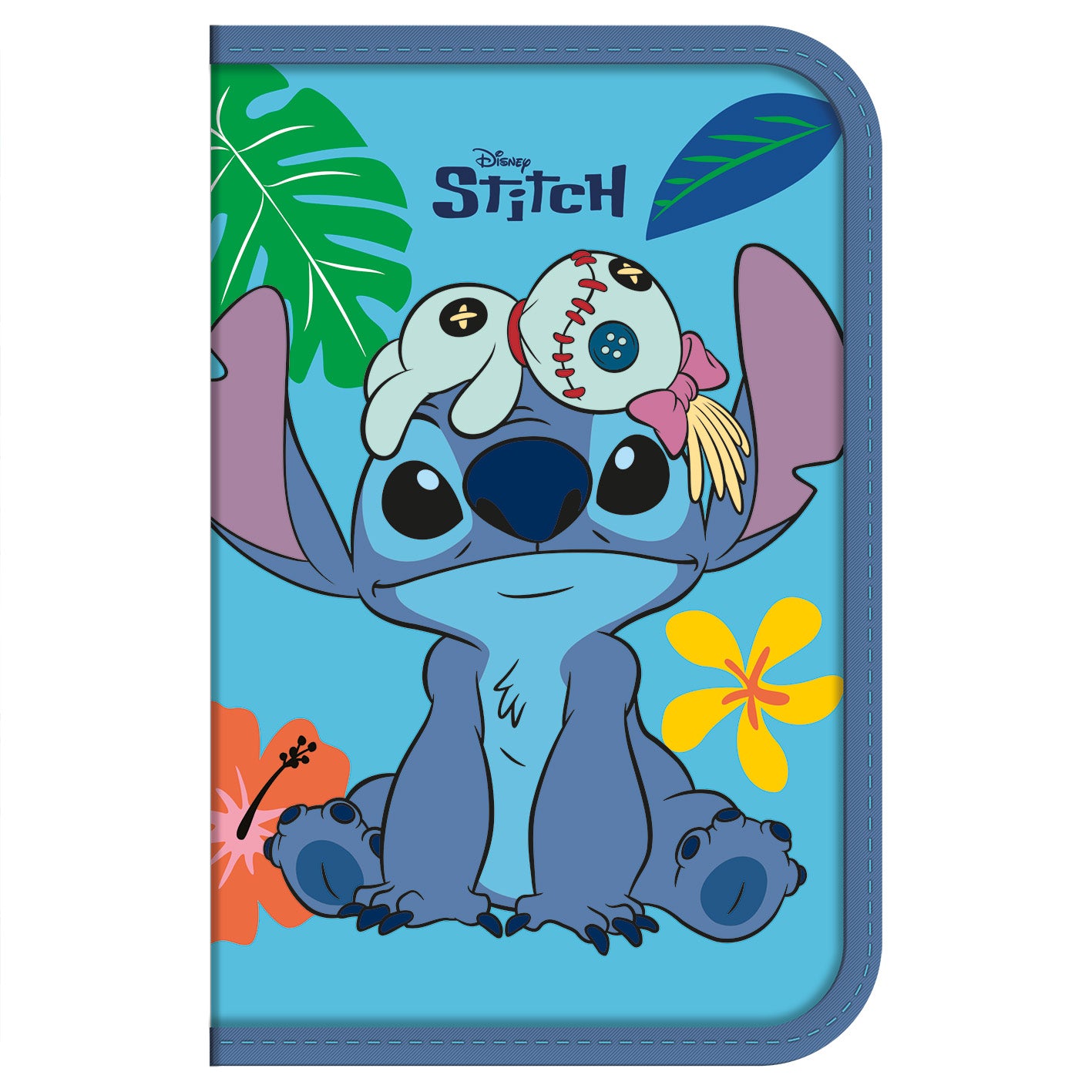 Estojo Com Acess Escrita - Stitch