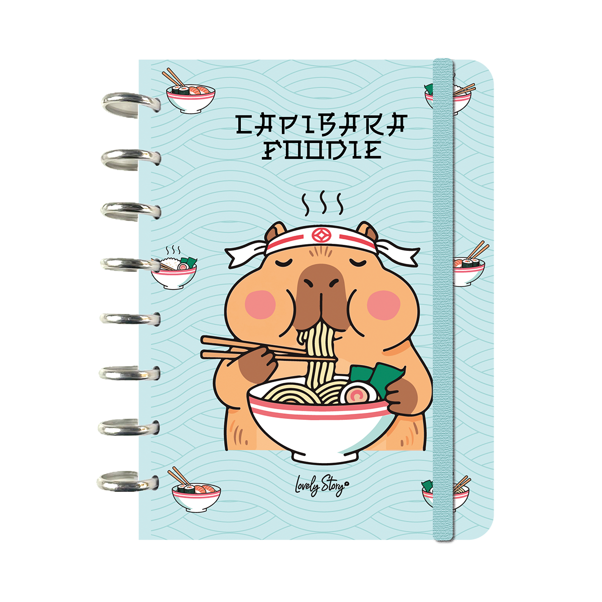 Caderno Discos Formato A5 - Capivara Japan