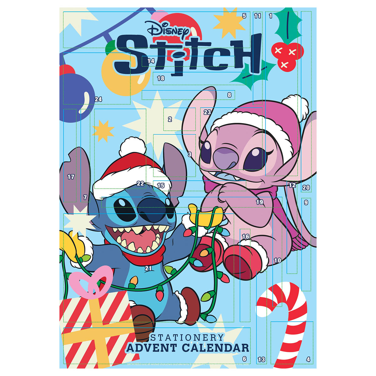 Calendário Advento Papelaria - Stitch