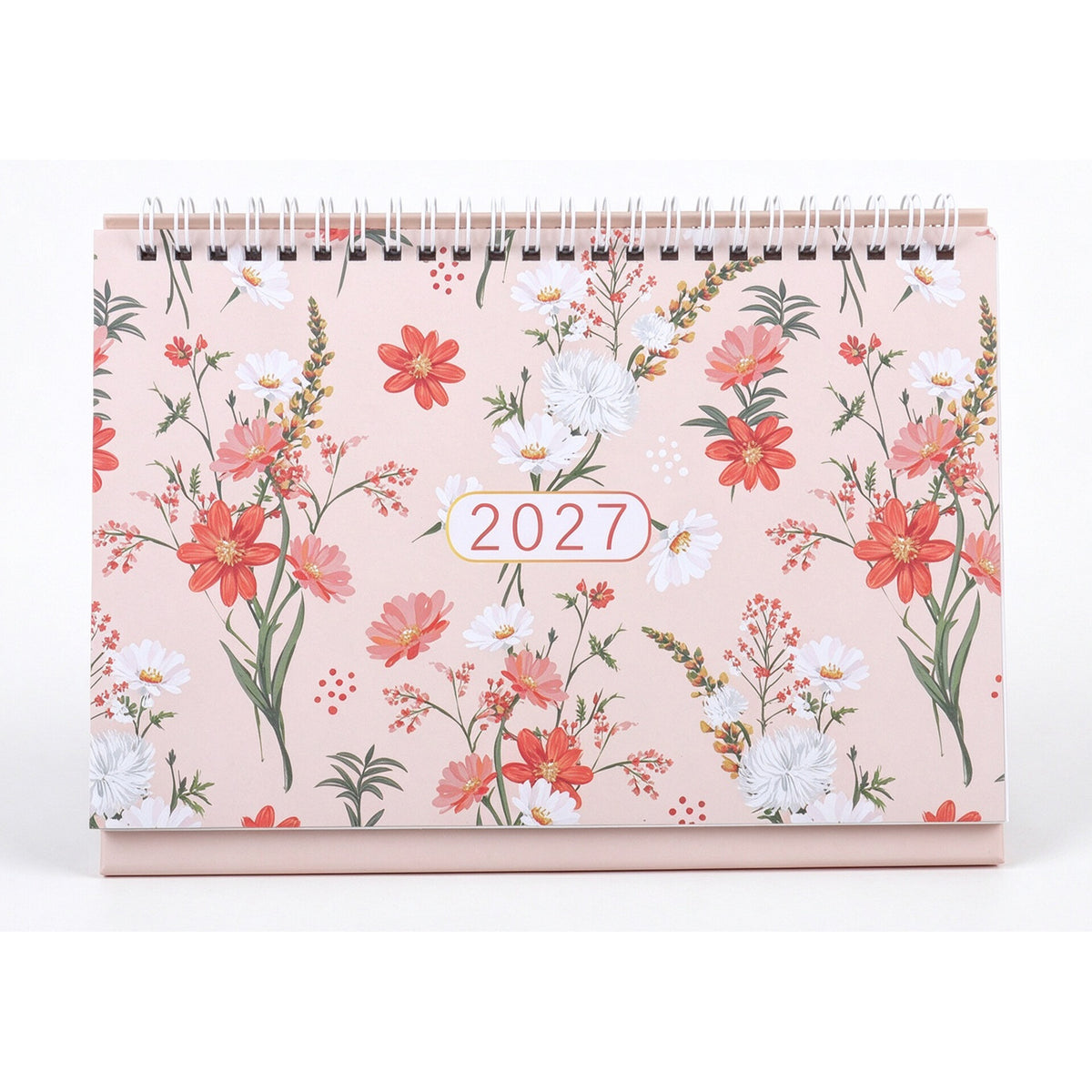 Calendário Mesa M 2027 Flowers Note