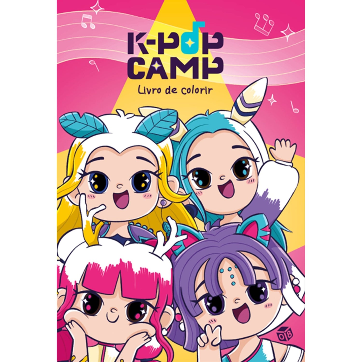 K-Pop Camp:Livro De Colorir de Zero A Oito