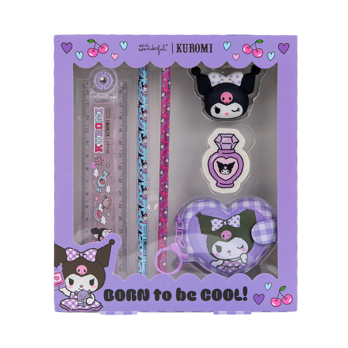 Conjunto Papelaria - Kuromi