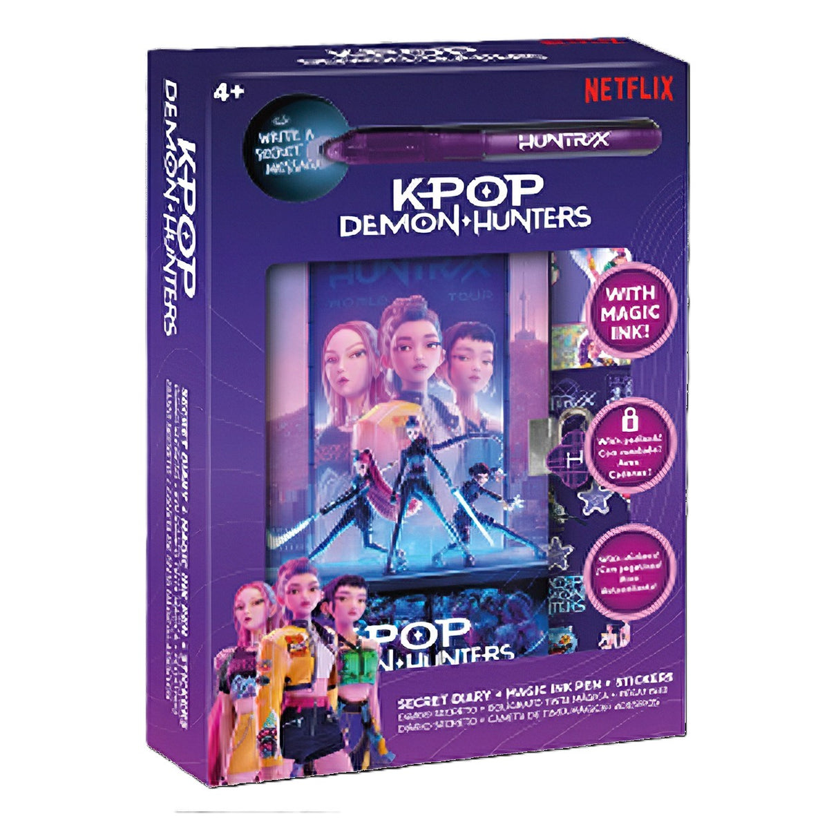 Diário Secreto Com Caneta Mágica - Kpop