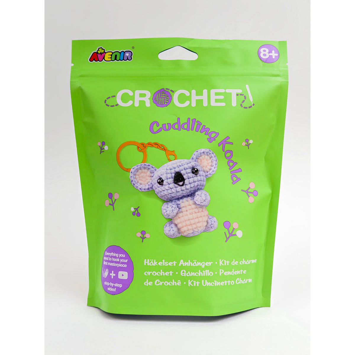 Conjunto Diy Crochet - Cuddling Koala
