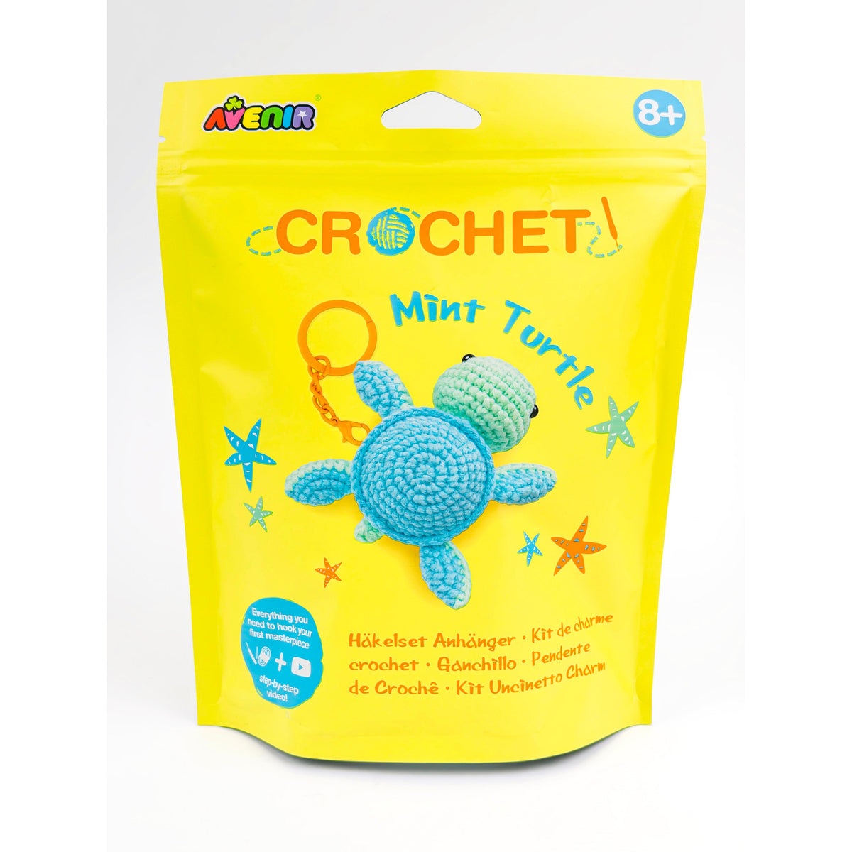 Conjunto Diy Crochet - Mint Turtle