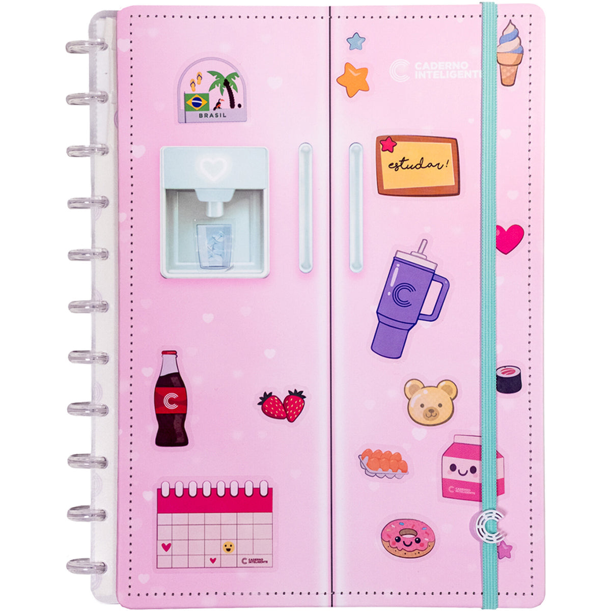 Caderno Inteligente Grande Pink Cooler