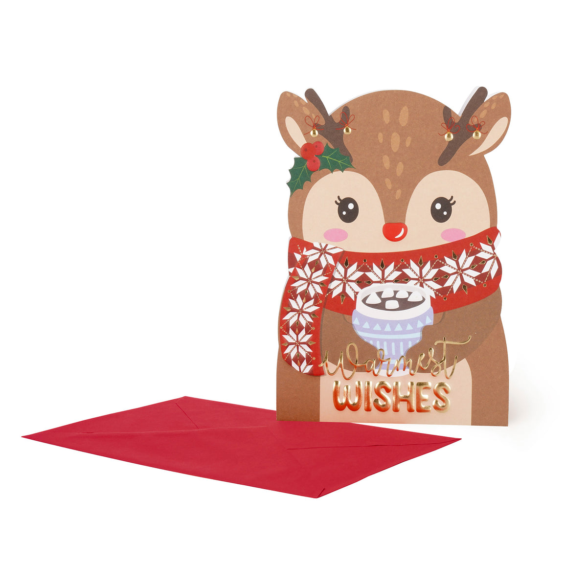 Postal - Warmest Wishes Reindeer
