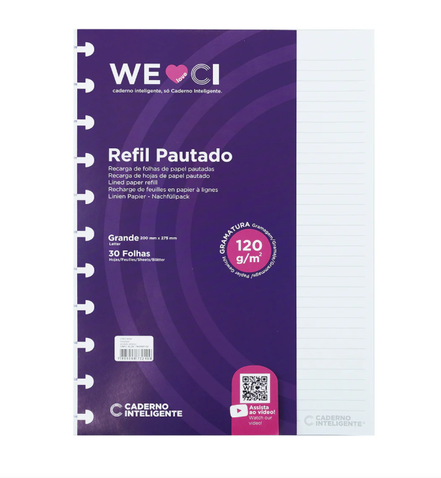 Recargas Grande Pautado 120G