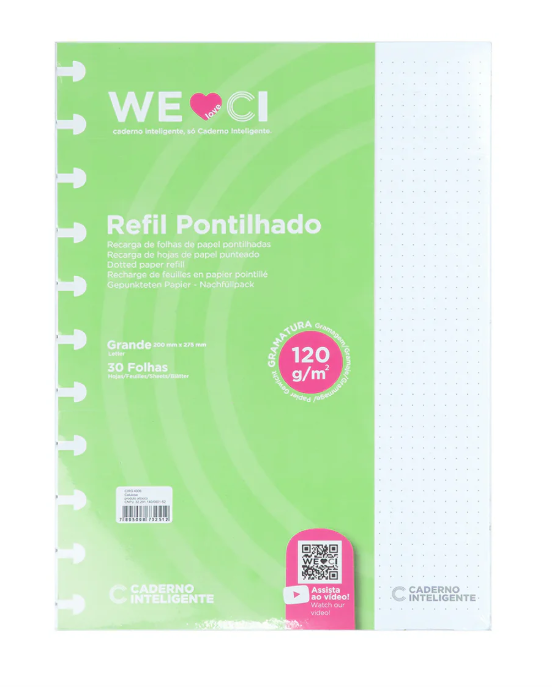 Folhas Grande Pontilhadas Inteligentes 120g