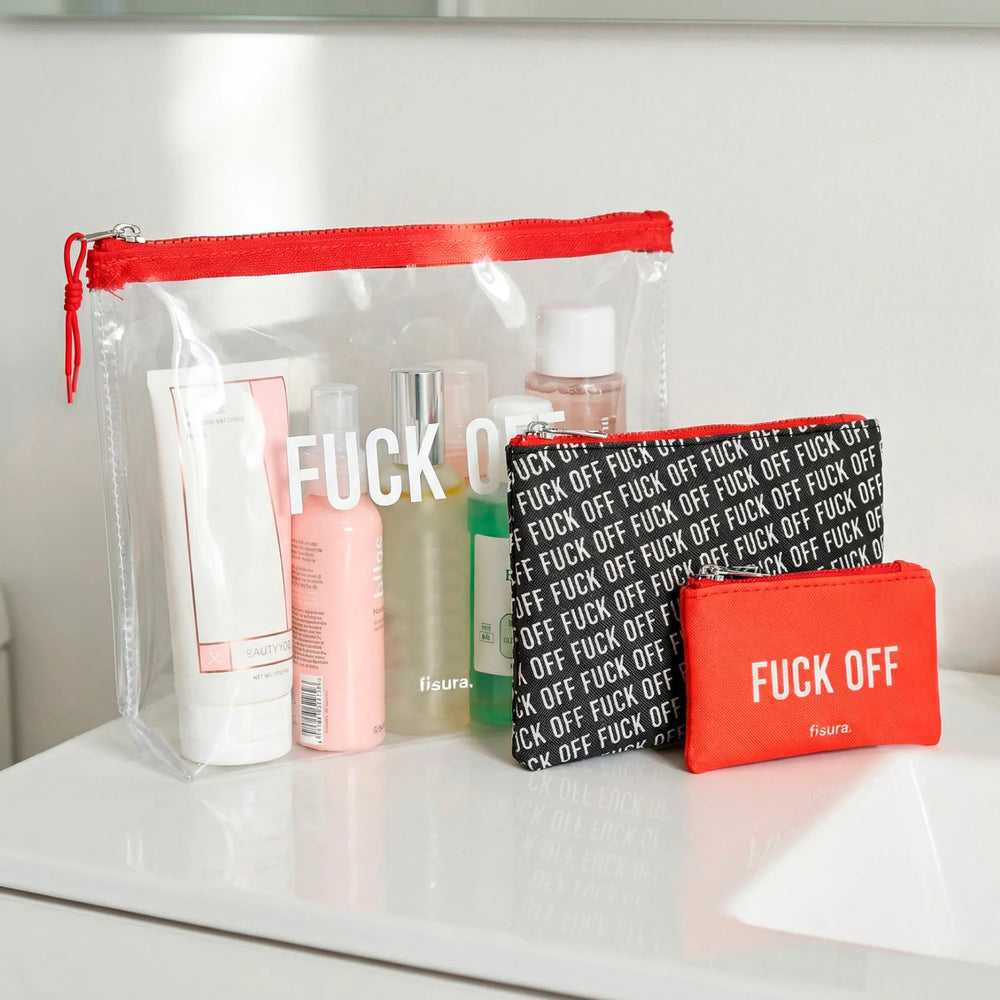 Conjunto 3 Necessaires - Fuck Off