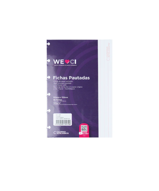 Folhas Pautadas Inteligentes 4X6 50 Folhas