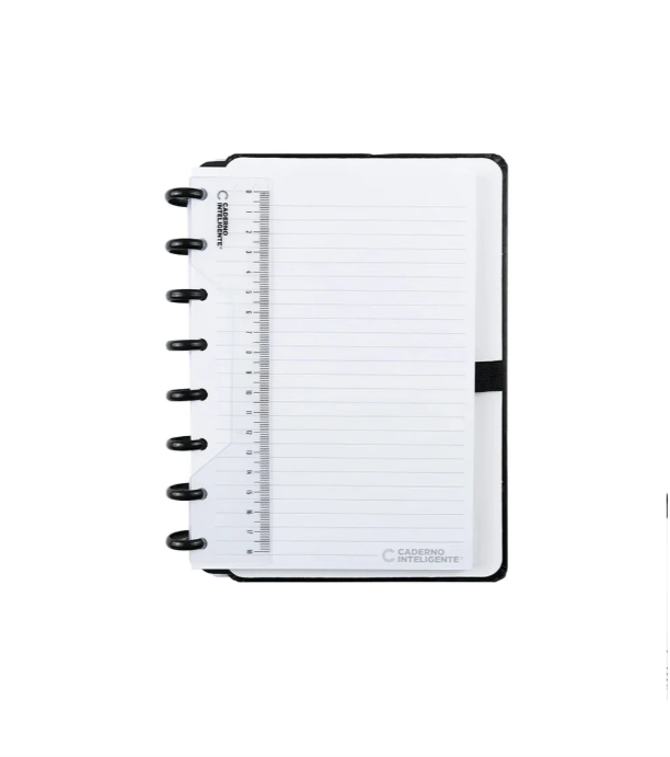 Régua 18Cm com Furação Inteligente Caderno Inteigente