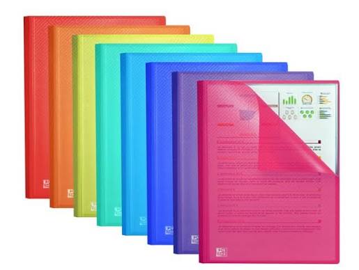 Capa Cat Formato A4 80 Bolsas Cristal Sortido Oxfor