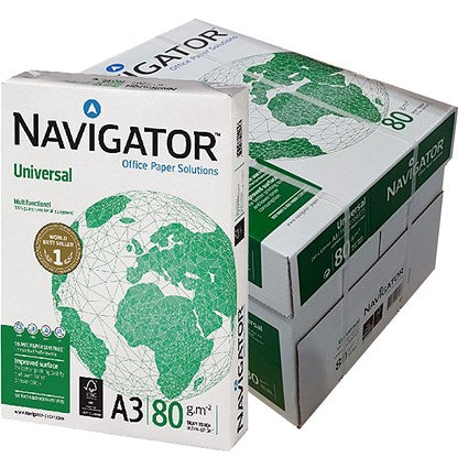 Caixa 5 Resmas de Papel A3 - 80gr Navigator