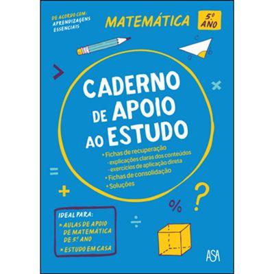 Cadernos de Apoio ao Estudo Matemática 5.º Ano  de Susana Pinto   Aprendizagens Esssenciais