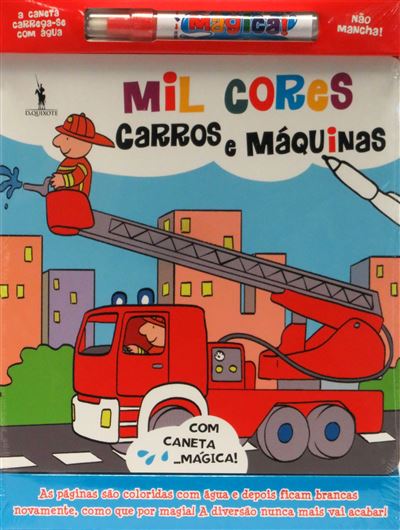 Mil Cores Mágicas - Carros e Máquinas - Livro com Caneta Mágica