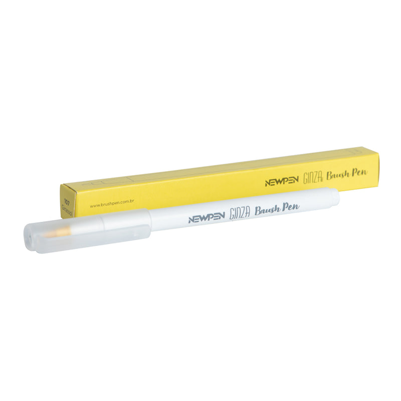 Marcador Ginza Pro Brush Pen Amarelo