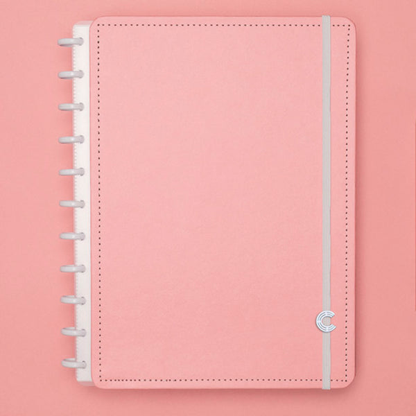 Caderno A4 Rosa Pastel